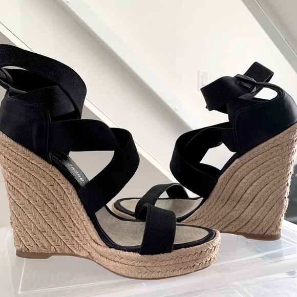 Espadrille Wedge Heels - Picture 1 of 2